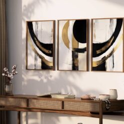 Wall Art, Black, White & Gold