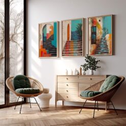 Boho abstrait coloré