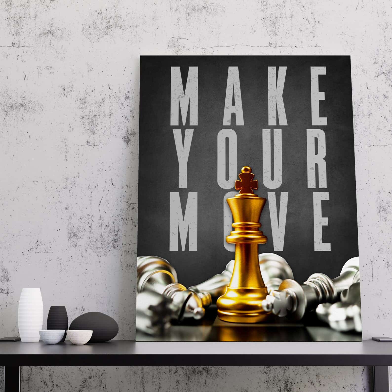 Chess King Motivational Wall Art – Image 2
