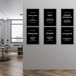 Lot de 6 décorations pour bureau