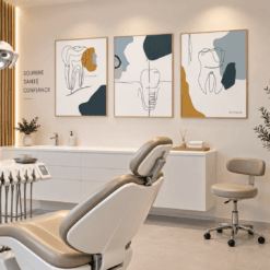 Dental Pictures Set Blue