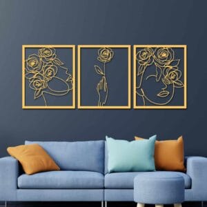 Set de 3 Femme Faces