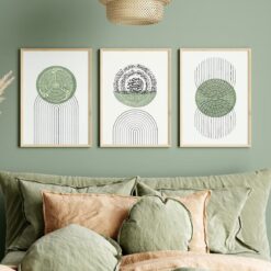 Ayatal Kursi | Noms d'Allah | Art mural islamique abstrait