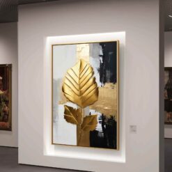 Art de luxe blanc et feuille d'or