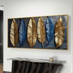 Art Toile Abstraite Plume