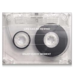 life has no rewind cassette tape wall art uber decor 5(1)