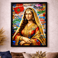 Portrait de Mona Lisa marocaine