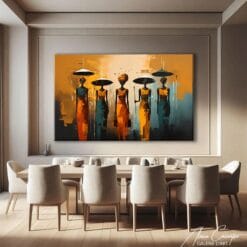 Abstract African Women Art