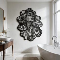 Visage Femme à illusion d'optique